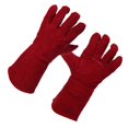 thumbnail image 2 of Guantes de soldadura Guantes de forja resistentes al fuego gruesos Guantes de trabajo de cuero Protección de manos para horno de barbacoa sidaley JJ24103-02, 2 of 3