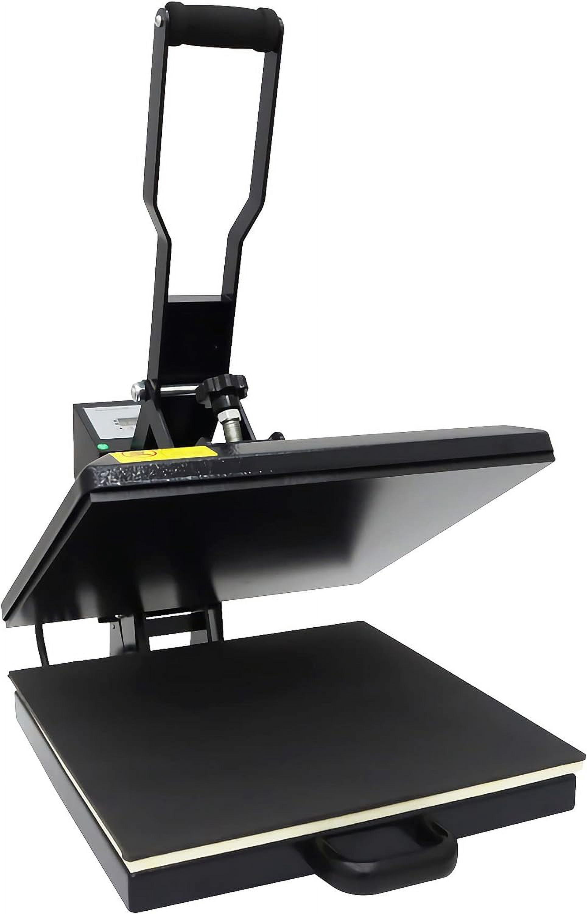 PreAsion Manual 15"*15" Sublimation Transfer Heat Press Machine T-Shirt Printing Clamshell Heat Transfer Machine 110V 1400W