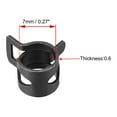 thumbnail image 3 of Uxcell 7mm Black Steel Band Spring Clamp for Fuel Line Silicone Hose 20 Pack, 3 of 5