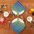 thumbnail image 3 of Iauyy Satin Napkins Set of 1- Rainbow Gradient Stripes DIY Printing Decoration Cloth Napkin- Easy Care for Home/Party, 3 of 8