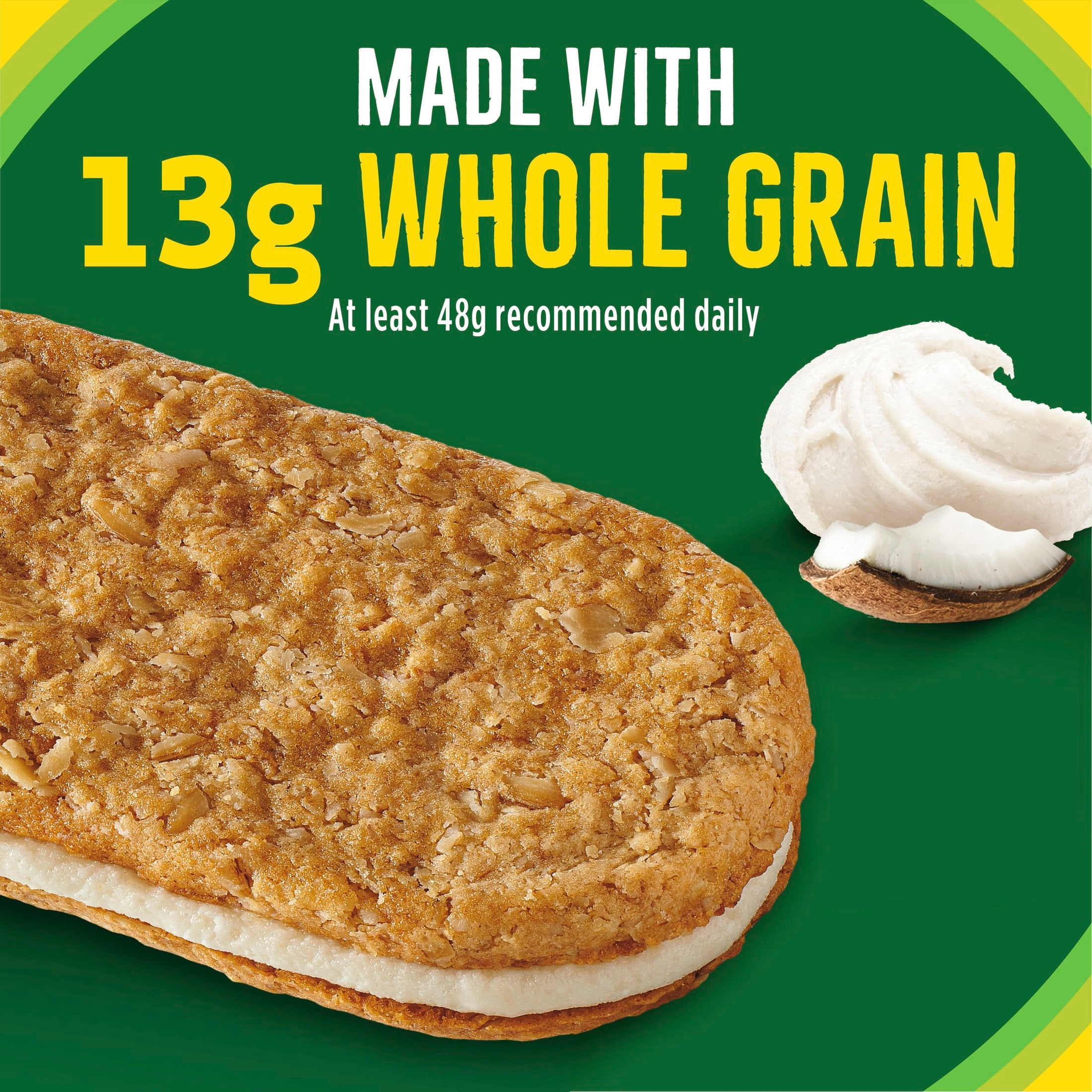 (3 pack) Nature Valley Biscuit Sandwiches, Coconut Butter, Snack Bars, 10 Bars, 13.5 oz