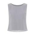 thumbnail image 1 of JanJean Débardeur Sans Manches Décontracté d'Été pour Femme, Léger en Mousseline, Camisole à Encolure Ronde, Gris, 3TG, 1 of 6