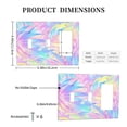 thumbnail image 3 of Colorful Tropical Plant Switch Cover Decorative Wall Plate 3-Gang 2-Toggle 1-Decor Standard Size, 3 of 5