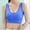 Blue, variant on Lovskoo Sports Bras For Women - High Impact Seamless Support Bra Non Padded Tank Top Bra For Yoga Gym Workout Fitness Black