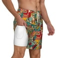 thumbnail image 3 of Goofa Funny Owl Bird Printed Men's Swim Trunks Board Shorts Quick Dry Mens Swimming Trunks with Compression Liner,Breathable Fit Hawaii Beach Shorts-Medium, 3 of 9