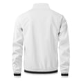 thumbnail image 4 of Men's Loose Casual Bomber Jacket, Full Zip Long Sleeve Coat with Ribbed Cuffs & Zipper Pocket for Spring Fall Street Cycling Travel Daily Work, 4 of 6