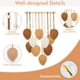 thumbnail image 5 of Macrame Wall Hanging,Leaves Woven Tapestry, Feather Handmade Tassels Boho Wall Decor,Leaves Art Decorations for Nursery Bedroom Living Room Apartment Home Backdrop, 5 of 7