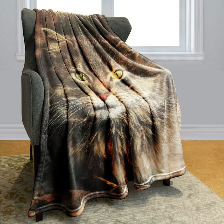 YISUEMI 60x80 inches Super Soft Plush Fleece Throw Blanket Leopard