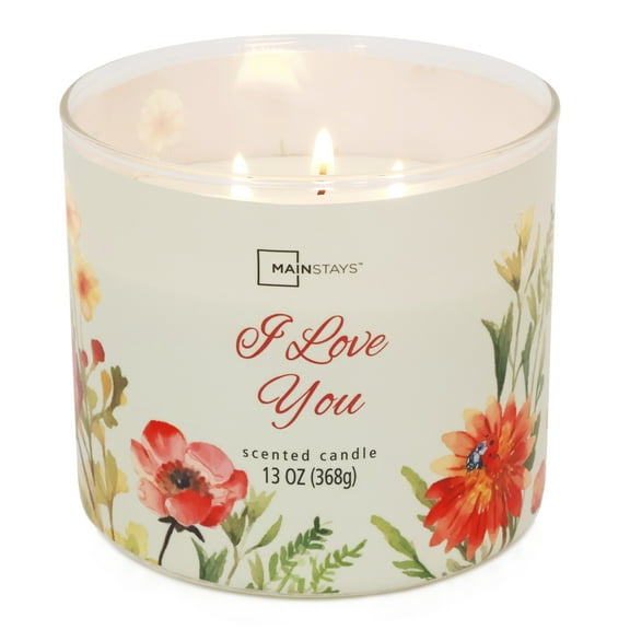 Mainstays 3-Wick Wrapped Candle Juicy Watermelon, 13-Ounce