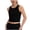 Black, variant on Girls Sports Built in Bra Racerback Crop Tank Top High Neck Sleeveless Athletic Workout Dance Top for Teen Red 5-6 Years