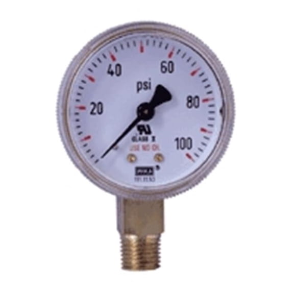 Wika 759-4245751 Pressure Gauge with Brass Case- 2 in.- 6000 PSI