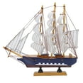 thumbnail image 3 of Model Boat, Clear Structure Model Ship Safe Durable Mediterranean Style  For Hotel For Office For Home, 3 of 8