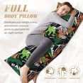 thumbnail image 5 of Easygdp Dinosaur Skeleton Long Body Pillowcase - Super Soft Microfiber Body Pillow Case - Envelope Closure, Cool, Anti-Fading- 20x54 in, 5 of 8