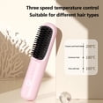 thumbnail image 3 of Xihbxyly Artículos en liquidación Cepillo alisador inalámbrico, peine alisador de pelo con iones negativos, mini cepillo alisador de pelo con 3 temperaturas ajustables, cepillo alisador portátil, 3 of 6
