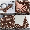 thumbnail image 4 of XMXT Non-Slip Polyester Bathroom Rugs Kitchen Door Mat, Retro Coffee Elements Machine Washable Bath Mats Rug for Kitchen Shower Bathtub Decor, 15.7 x 23.6 inches, 4 of 9