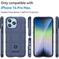 thumbnail image 2 of Slim Phone Case for iPhone 14 Pro Max,Rugged Shield Phone Case with Military Grade Shockproof Protection,Drop-Tested and Camera Lens Protection Cover for iPhone 14 Pro Max (6.7), HD Blue, 2 of 16