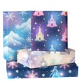 thumbnail image 3 of 12 Sheet Winter Snowflake Wrapping Paper Blue And Purple Snowflake Winter Wonderland Gift Wrap Paper For DIY Crafts Gift Packing Birthday Party, 19.7 X 27.6 Inch, 3 of 9