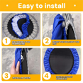 thumbnail image 3 of Housse de Ressort pour Mini Trampoline de Remplacement pour Jardin Intérieur Extérieur 36 Pouces Noir, 1 x Housse de Mini Trampoline, Noir, 3 of 8