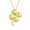 Gold-Tone, variant on Womens Good Luck Shamrock Clover Pendant Necklace .925 Sterling Silver