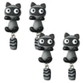 thumbnail image 1 of Aretes de silicona para Niñas VentDepot 2Pzas Mapache Gris, 1 of 5