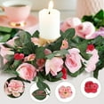 thumbnail image 4 of YOLETO Artificial Silk Roses Wedding Decor, 4-Pack (Mix Pink), 4 of 8