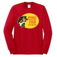 thumbnail image 2 of Women Want Me Fish Fear Me Fishing Mens Long Sleeve Shirt, Red, X-Large, 2 of 3