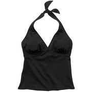 Women's Plus Halter Tankini Top