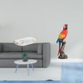 thumbnail image 2 of Dualoai Nordic Rectangle Vanity Tray Organizer and Parrot Statue Desktop Decoration Creative Crafts for Dining Room Office Home Bedroom Porch Indoor, 2 of 8