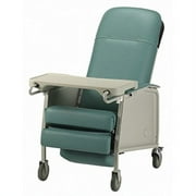 Three Position Reclining Chair with Collapsible TV Table - Invacare 3 Position Geri Recliner - Jade -Easy Clean for Disability