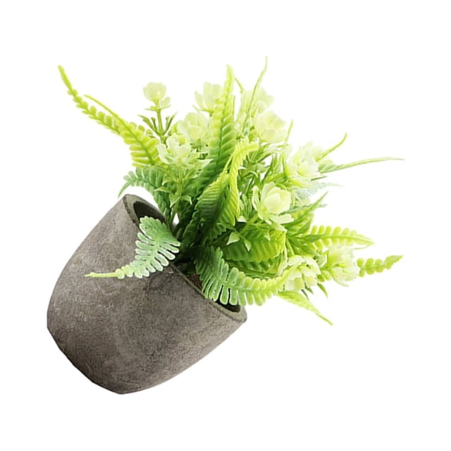 kurtrusly Realistic Artificial Succulent Low Maintenance Elegant Easy To Clean Artificial Money Tree In Pot white rose 1Set