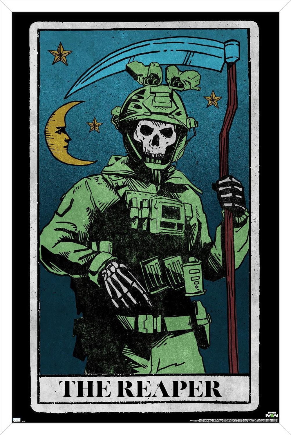 Call of Duty: Modern Warfare 2 - Ghost Tarot Card Wall Poster, 22.375" x 34"