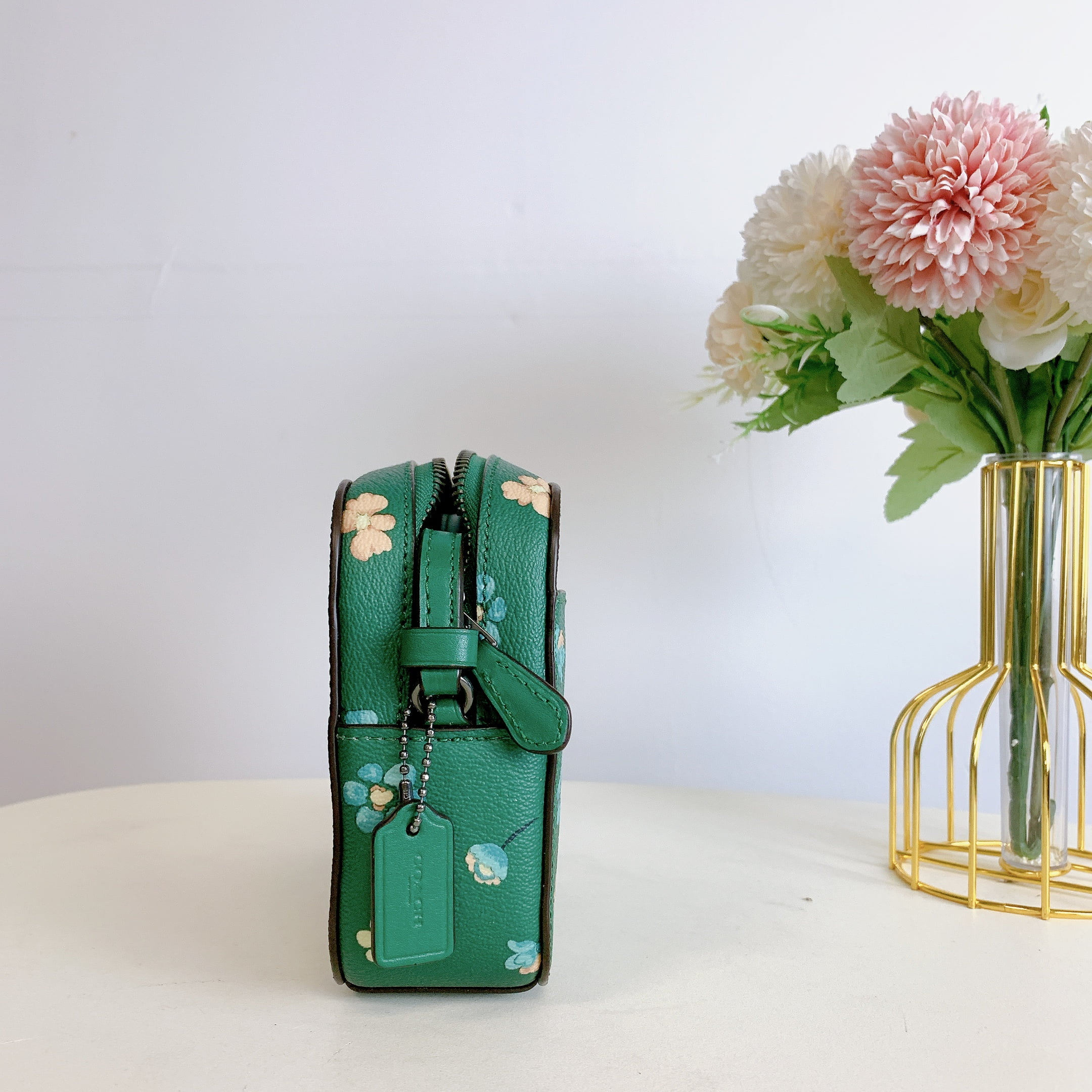Coach camera bag green sale