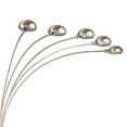 thumbnail image 3 of Chrome and Black Floor Lamp with Curvy Dome Shades,Silver Metal Lighting Lamps, 3 of 5