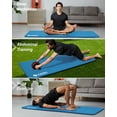 thumbnail image 6 of YR XL Yoga Mat 78"x35" Wide NBR Exercise Workout Mats for Home Gym Floor Fitness Pad, 10mm Thick Blue, 6 of 8