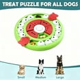 thumbnail image 6 of 2-in-1 Dog Puzzle Toy, Interactive Slow Feeder Bowl & Treat Dispenser for IQ Training, Mental Stimulation Toys to Reduce Boredom & Anxiety for Dogs, Green, 6 of 7