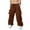 A-Brown2291, variant on Drawstring ed Cargo Joggers for Men Multi Pocket Utility Pants Street Outdoor Wear Bottoms