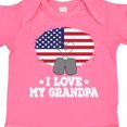 thumbnail image 4 of Inktastic I Love My Grandpa Military Grandson Boys or Girls Baby Bodysuit, 4 of 5