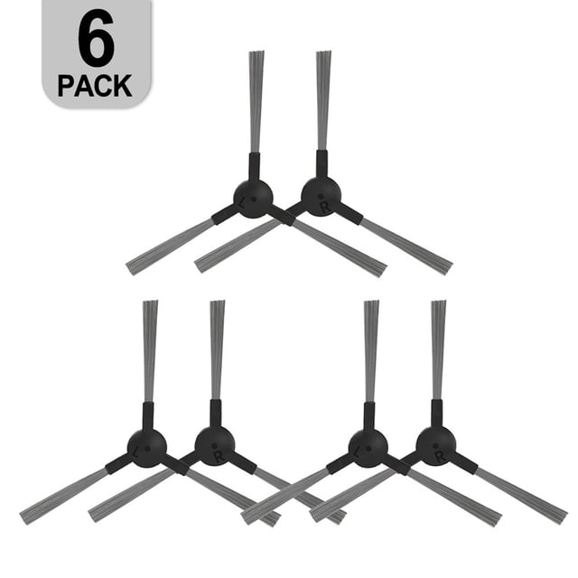 6 X Corner Side Brush For Irbis 0321/ 0121/ For Redmond VR 1321s Water Mop Cleaner Accessories Motherboard Flooring Wiper