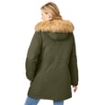 thumbnail image 4 of Woman Within Plus Size Arctic Parka Jacket & Hood 34" Long Down Blend Winter Coat, 4 of 6