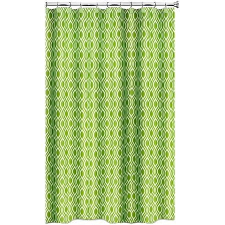 Nicole Lime Green Shower Curtain Walmart Com