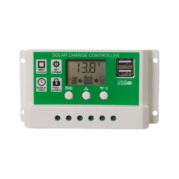 12/24V 30A Solar Panel Lithium Ion LiFePO4 Battery PWM Regulator Charge Controller