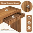 thumbnail image 5 of EUROCO 54" Long Console Table,Rustic Entryway Table with 2 Drawers,Wood Sofa Table Behind Couch Accent Table for Hallway & Living Room,Brown, 5 of 7