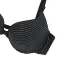 thumbnail image 5 of URMAGIC Women's 3/4 Cup Push Up Front Closure Stripe Bra Smooth Bralette Brassiere, 5 of 8