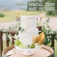 thumbnail image 5 of Threns 27Pcs Flowers Cake Decorations Set Gold Butterflies Cake Ornaments Reusable Birthday Cake Decor, 5 of 7