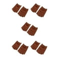 thumbnail image 3 of maskred Gants de Cyclisme Rétro en Cuir PU pour Hommes Sans Doigts Marron Bouton L 5Ensemble, 3 of 6