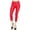 Red, variant on Women's Comfortable Stretchy Slim Fit Cropped Capri Pants with Pockets S-3XL