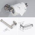 thumbnail image 4 of Bathroom Hardware Set 4-Piece SUS304 Stainless Steel Towel R, 4 of 5