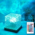 thumbnail image 1 of duomi-Ocean Wave Projector Light, 16-Color Luminorthe Cube Lamp & App Remote, 3D Holographic Water Ripple Romantic Ambient Lighting for Child's Room, Meditation Relaxation, Night Light, 1 of 4