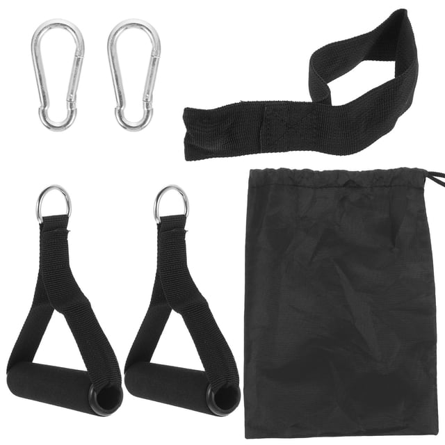LOLIPPYY 1Jgo Mango Deportivo Para Fitness Y Pilates Accesorio Resistente Y Color Negro