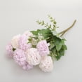 thumbnail image 4 of 1PCS Cream Hydrangea Artificial Flowers Bouquets,13.78" Purple Lifelike Silk Fake Hydrangea with Stems,Faux Floral Arrangements for Home Wedding Party Table Centerpieces Decoration,Real Touch Flowers, 4 of 6